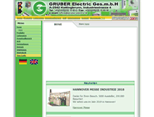 Tablet Screenshot of gruber-electric.com